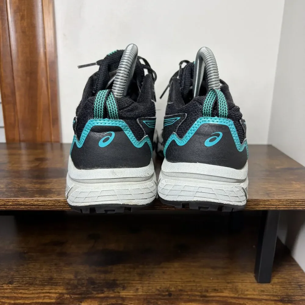 Size 7 Womens - Asics GEL-Venture 8 Trail Running Shoes Black/Teal